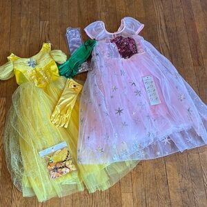 Kids Princess Costume Set - Pink and Yellow